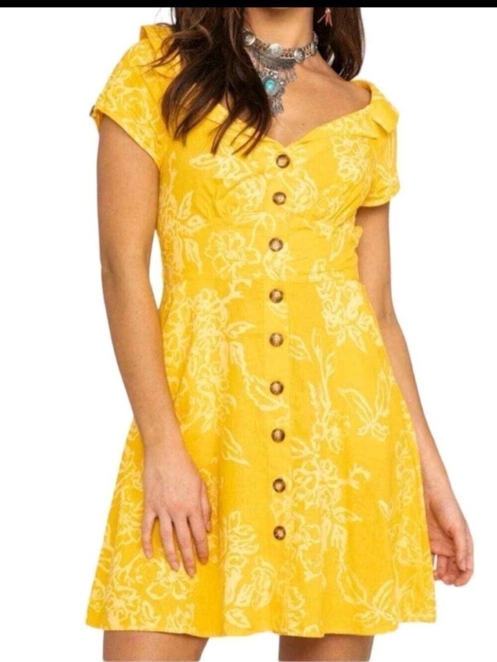 Free People " A Thing Called Love" Mini Dress